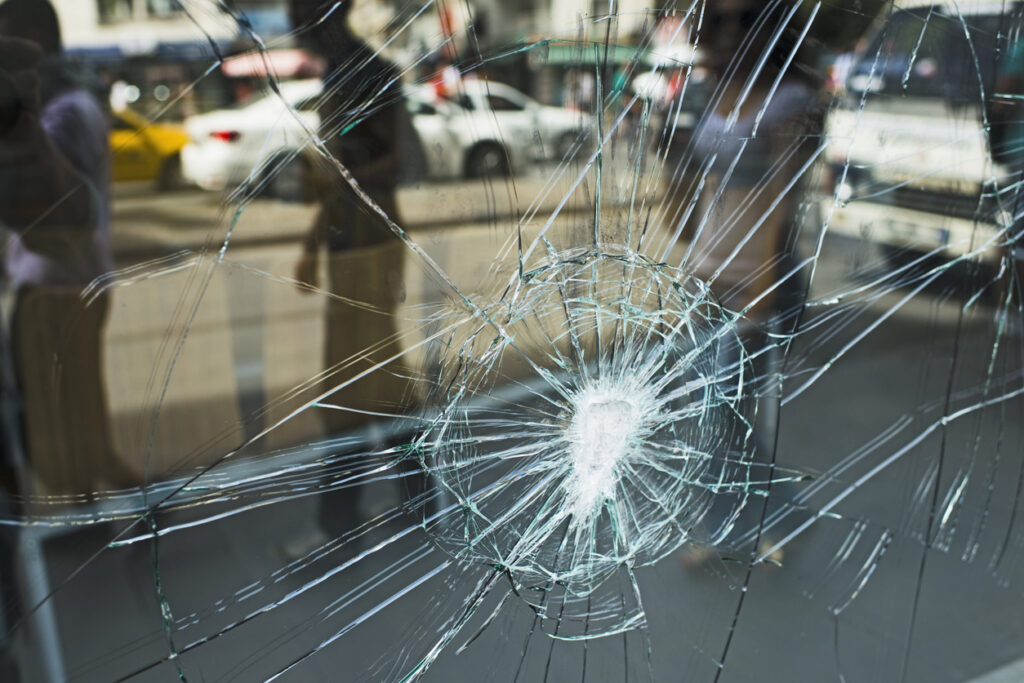 Remplacement vitrines cassées 95
